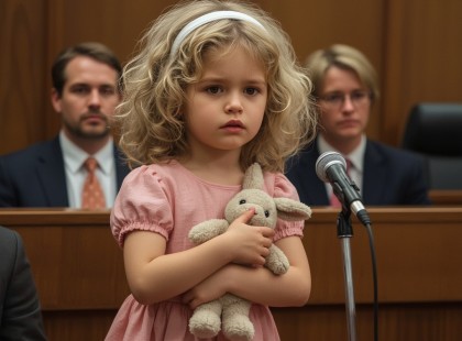 A válóperemen a bíró megkérte az 5 éves lányomat, hogy szólaljon meg… A szavai megdöbbentették az egész tárgyalótermet 1. rész