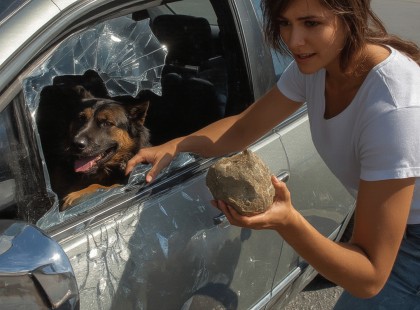 BETÖRTEM EGY IDEGEN AUTÓ ABLAKÁT, HOGY MEGMENTSEK EGY KUTYÁT – ÉS AZTÁN VALAMI VÁRATLAN TÖRTÉNT