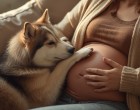Amióta megtudtam, hogy terhes vagyok, a kutyám nem mozdult a hasamról – de amikor a férjem rám tette a kezét, morogni kezdett… azt hittem, csak féltékeny. Aztán kiderült az igazság.” 🐾💔
