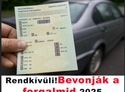 Rendkívüli!Bevonják a forgalmid 2025 októbertől, ha ez a 2 dolog nincs nálad! ? – Fontos figyelmeztetés minden autósnak