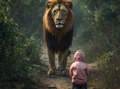A 6 éves kislány a szavannán – amikor az oroszlán lépett közbe, mindenki megdöbbent ??