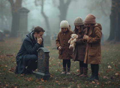 Három kislány és az apjuk tavasza