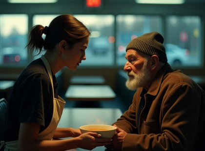 Azt hittem, csak egy hajléktalan öregnek segítek — aztán megjelent az ügyvédje.