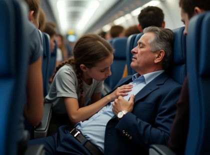 Egy repülőn történt a csoda – de a titok, amit a férfi a kislánynak suttogott, hidegzuhanyként érte a világot