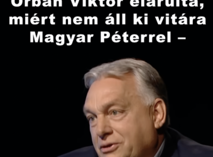 Orbán Viktor elárulta, miért nem áll ki vitára Magyar Péterrel – kemény mondatok az ATV-interjúban