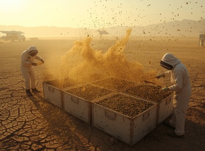 Milliónyi méh a homokban – senki sem hitte el, mi történt egy hónappal később