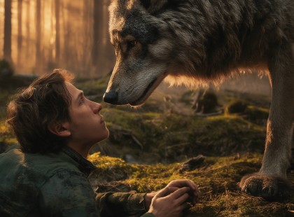 ? Az eltévedt turista azt hitte, hogy a farkas élve felfalja – de amit ezután tett az állat, azon az egész világ meghatódott ??