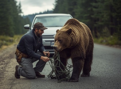 Így szabadítottam ki egy medvét a hálóból – és ekkor történt a csoda