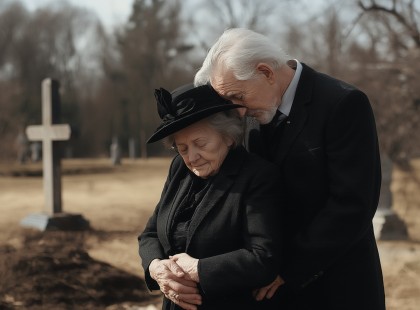 A férjem búcsúztatásán odalépett hozzám egy idős, őszhajú férfi, és halkan, szinte csak a szélnek suttogta: