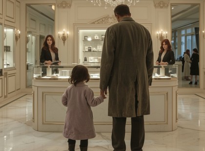 Arrogáns eladók nevetik ki a kislányt – de a pillanat, ami ezután jön, örökre emlékezetes