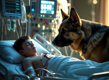 Csoda az intenzíven: egy hűséges kutya és egy kisfiú megható története