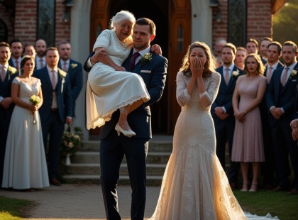 Felkapta az anyját a friss felesége helyett: a jelenet, amiről egy város beszél