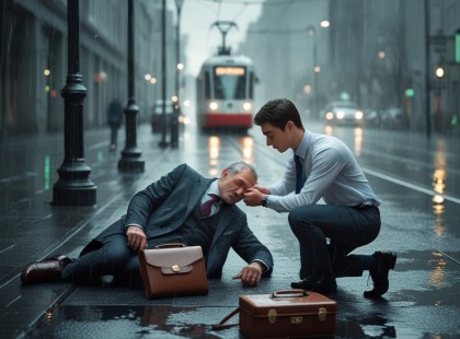 Lemaradt a vizsgájáról, mert megmentett egy összeesett cégvezetőt — és ami ezután történt, arra senki sem számított