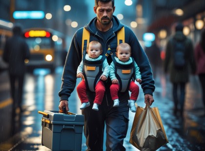 Magára hagyták két csecsemővel majd az anya majd hónapokkal később visszakövetelte az ikreket