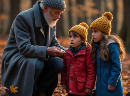 Őszi erdő, három szív és egy találkozás