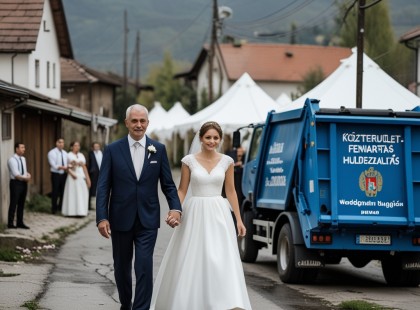 Menekültek az esküvőről, amikor kiderült, miből él a menyasszony apja – aztán megérkezett a kukásautó, és minden megváltozott!