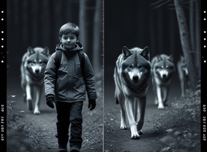 Kísérteties éjjeli felvétel: farkasok vigyázták a kilencéves Máté lépteit