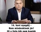 🚫 Kik maradhatnak ki a 14. havi nyugdíjból? 14. havi nyugdíj – Nem mindenkinek jár! Itt a lista, kik nem kapják meg 2026-ban 💸 🔻 𝐂𝐢𝐤𝐤 𝐚 𝐡𝐨𝐳𝐳𝐚́𝐬𝐳𝐨́𝐥𝐚́𝐬𝐨𝐤𝐧𝐚́𝐥!