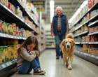 A kislányért aggódott az egész bolt – de végül egy nyugdíjas kutya oldott meg mindent
