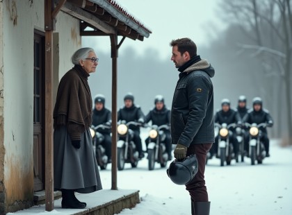 Tizenöt kemény motoros szállta meg az idős nő házát – de a vége egészen más lett, mint gondolnád