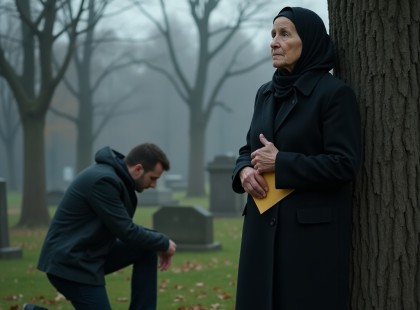 Egy nappal az esküvőm előtt egy idegen nő megszólított a temetőben – amit adott, mindent megváltoztatott