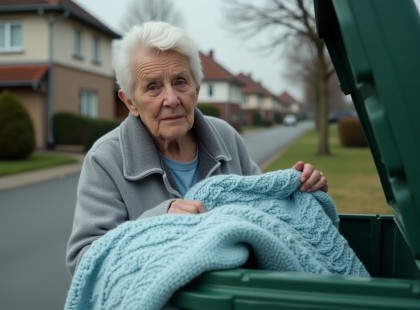 A nagymama kihúzta a kukából az unokája régi takaróját – amit a belsejében talált, mindent megváltoztatott