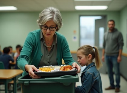 Éhesen ült az iskolai ebédlőben a 7 éves kislány – az apja belépett, és amit meglátott, örökre megváltoztatott mindent
