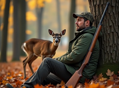 Hihetetlen, mi történt, miközben a férfi elaludt a tölgyfa alatt: a szarvasborjú teljesen átírta a vadászat szabályait!