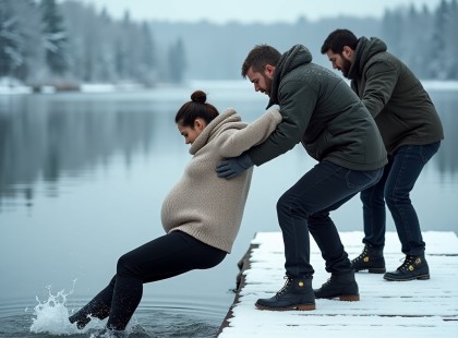 Embertelen ’tréfa’: terhes nőt taszítottak a tóba – az igazság napok alatt elsöpörte a hatalmukat