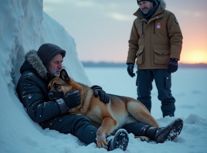 Eltűnt a hóviharban az idős férfi: a kutya, aki megtalálta, az egész várost megríkatta