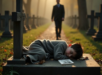 Ő volt a feleségem titka – egy kisfiú a sírján, egy kép a kezében, és a szó: Anyu