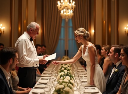 Lakáskulcsok, luxusutak… majd jött a szegény apa fehér borítékkal – amit benne találtak, sokkolta a násznépet