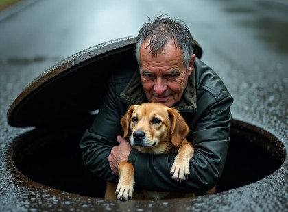 Így mentette meg a halál torkából a kiskutyát – és így talált új családra egy magányos férfi!