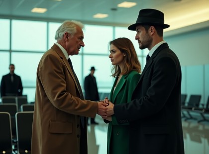 Csak egy napra kérte meg a férfit, hogy játssza el a férjét – de amit az apja tett a reptéren, az az egész országot megrázta!