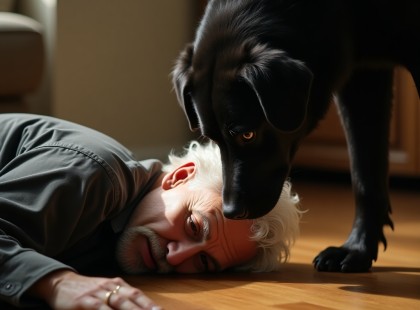 Már senki nem figyelt az öreg emberre – kivéve az öregedő kutyája, aki a legfontosabb pillanatban megmentette