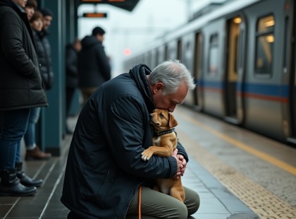 Leugrott a sínek közé egy ismeretlen kutyáért – amit utána mondott, az egész országot megrázta
