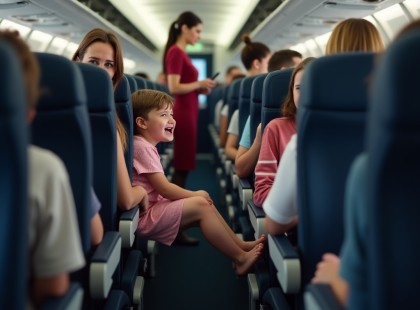 Egy kisfiú rugdosta a nő ülését a repülőn – az anya megjegyzése után a teljes kabin ledermedt