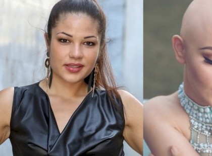 Kihullott Gáspár Evelin haja..