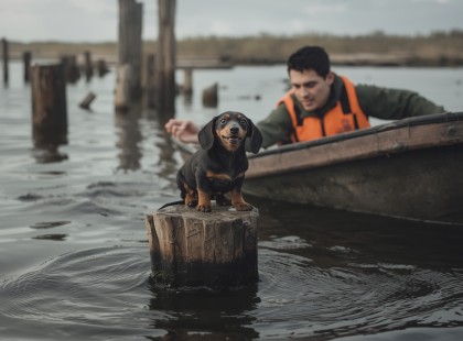Egyetlen döntés mentette meg: így lett egy árvízi túlélőből családtag