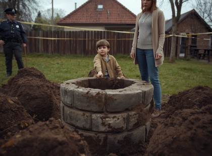 Nevelőanyja csak egy rajzot nézett… és kiderült: gyilkosság történt a házuk kertjében