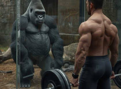 Le akarta győzni a gorillát – az üveg mögött azonban valami egészen más történt...