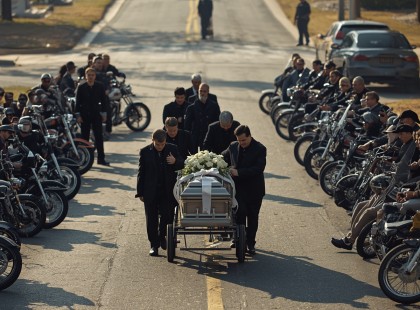 A város betiltotta a motorosokat egy kislány temetésén – ami ezután történt, attól az egész utca sírva hallgatott
