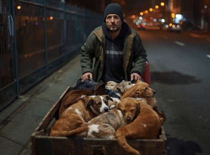 Amikor a világ elfordult, hét kutya maradt mellette – és ez mindent megváltoztatott