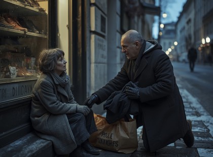 Nem kérte, nem könyörgött – csak ott ült a hidegben. Amit ez a férfi tett, az életeket mentett