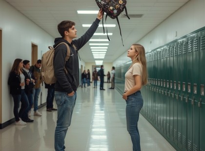 Folyosói dráma: a menő srác rossz lányt szúrt ki, és a vége egészen mesébe illő lett!