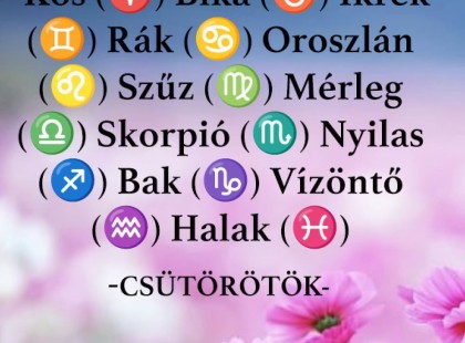 Hatalmas változást hoz a CSÜTÖRTÖK!CSÜTÖRTÖKI horoszkóp ???? ? ?????́???́??́?????́?!