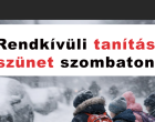 Megjött a bejelentés a rendkívüli tanítási szünetről!Itt a lista – Ezekben az iskolákban nem lesz tanítás szombaton