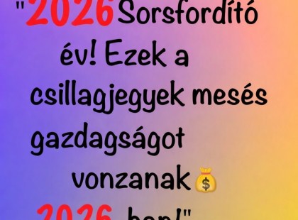 2026 sorsfordító év! Ezek a csillagjegyek mesés gazdagságot vonzanak 2026-ban! ??? ? Cikk a hozzászólásoknál >>>