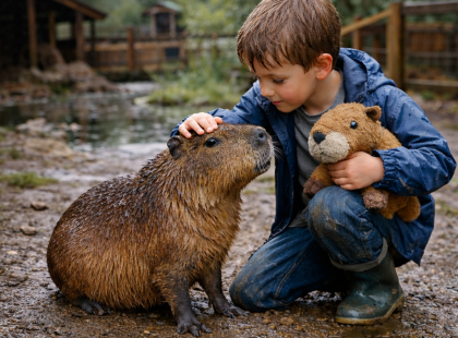 Morzsi, a capybara és Misi, a kisfiú: Egy barátság, ami egy egész állatparkot megváltoztatott