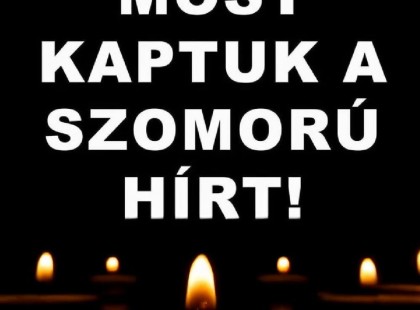 1 perce érkezett! Gyászba borult az ország – Szörnyű hírt kaptunk ma reggelre – nagy név távozott közülünk!